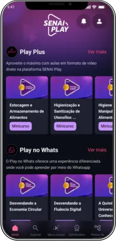 Aplicativo SENAI PLAY